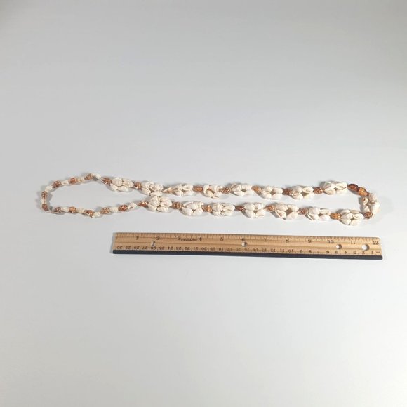 Shell Necklace Womens Jewelry 34" Length Mermaid Costume Beach Boho Colorful - Picture 4 of 4